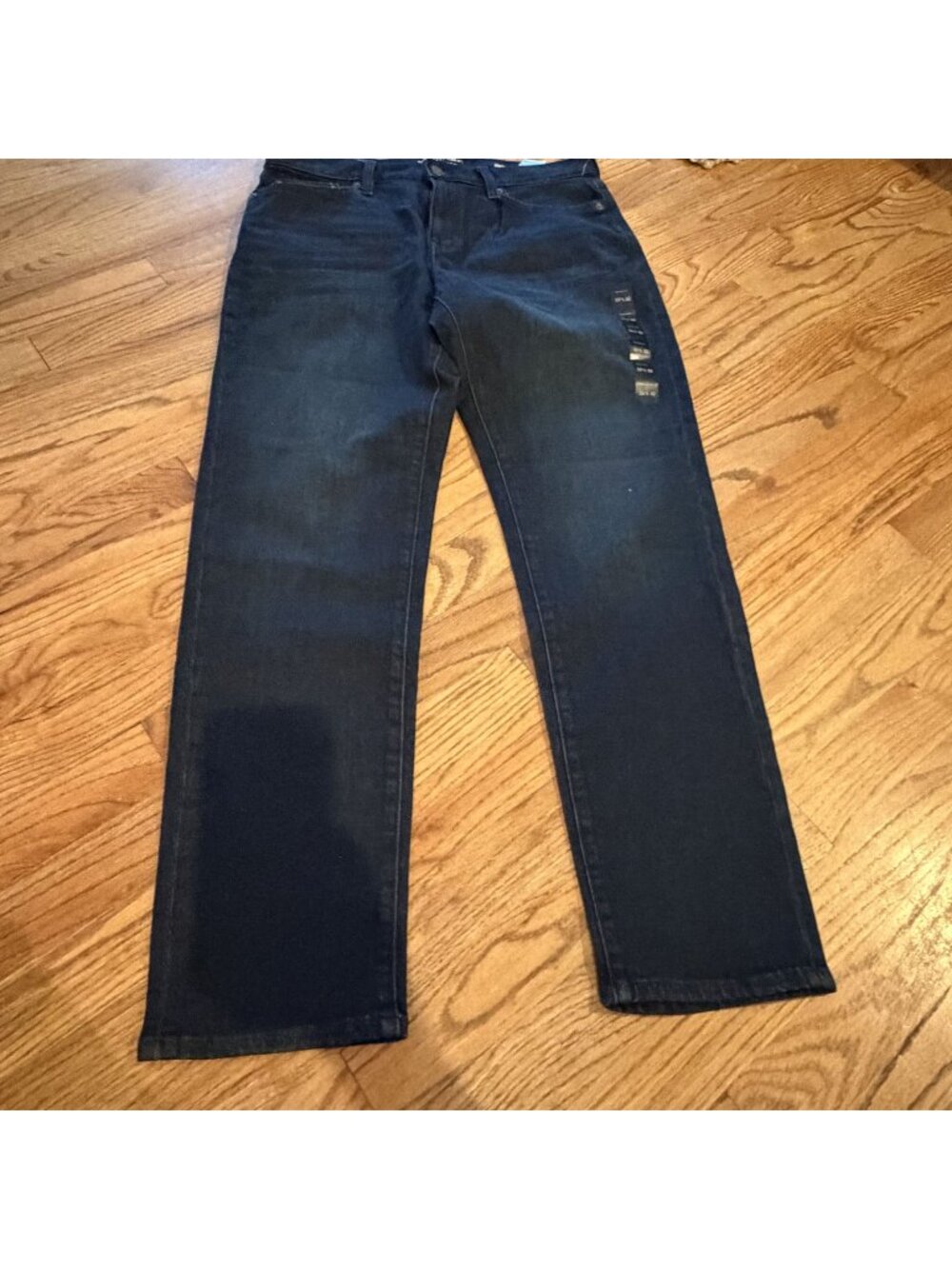 BANANA REPUBLIC MENS TRAVEL JEANS NEW 33 X 32 ATHLETIC FIT TAPERED LEG